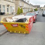 8 yard skip on the road bath